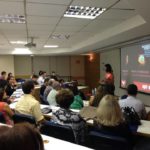Foto durante a Aula sobre Desenvolvimento de Lideranças de Alta Performance - Nazareth Ribeiro
