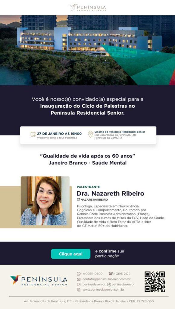 convite palestra - Nazareth Ribeiro