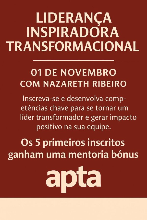 curso de liderança -Promoção - Liderança Inspiradora e Transformacional